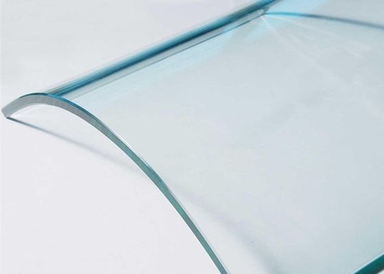 ISO9001 15mm pencil edge Bent Curved Tempered Glass Panels