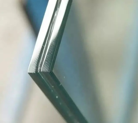 Lastre di vetro stratificato triplo temperato a basso contenuto di ferro per parete di costruzione 6,38 mm 10,38 mm