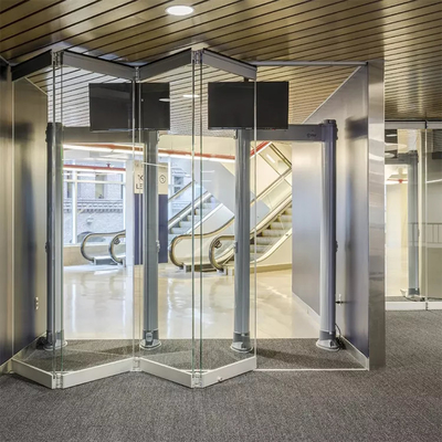 Porta a fisarmonica pieghevole Bi pieghevole senza telaio per porta in vetro per ufficio ristorante