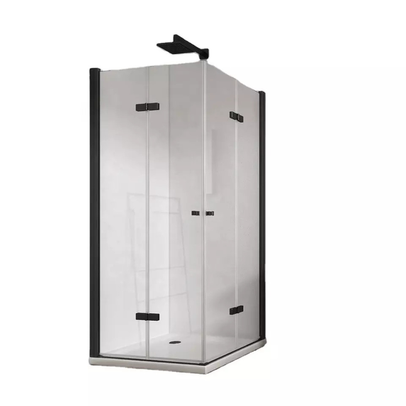 Recinzione della doccia temperata angolo moderno di vetro che fa scorrere la porta di vetro del bagno