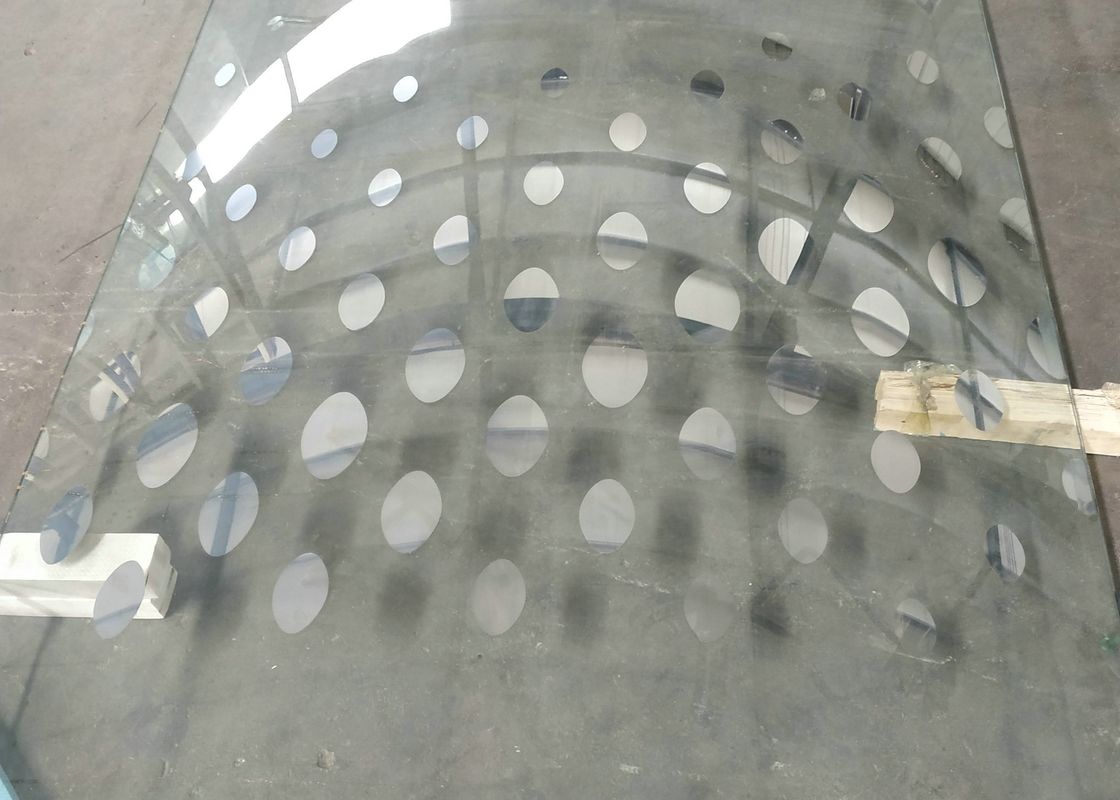 Vetro infrangibile di Bent Shape Color Painted Printed curvo 5mm