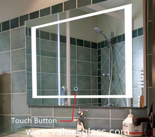 Specchi della camera da letto illuminati LED, specchio su ordinazione del bagno di dimensione con le luci